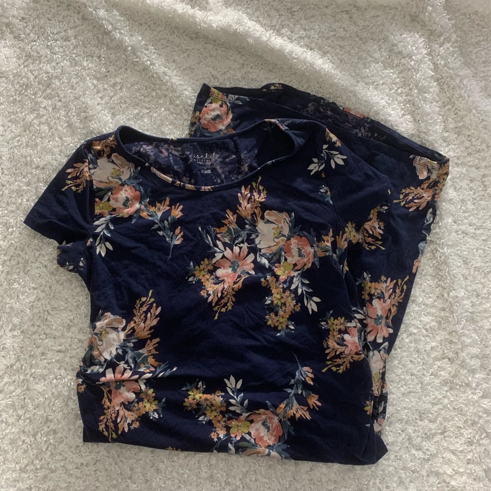 Isabel Maternity Blue Floral Dress L